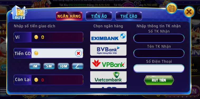 Cách Rút Tiền RikVip Về Ngân Hàng Nhanh Chóng An Toàn Tuyệt Đối