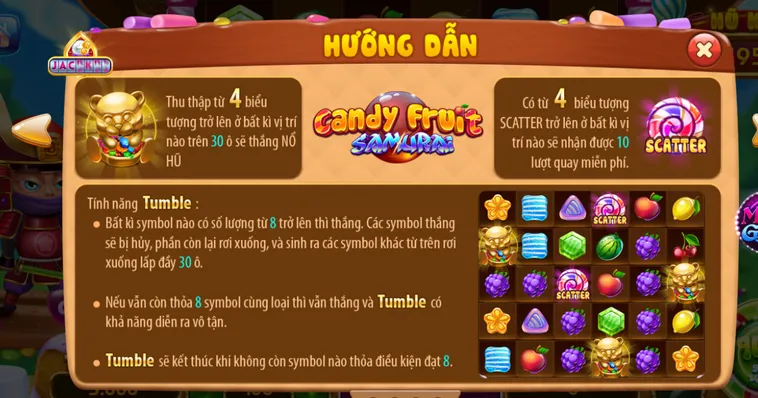Nổ Hũ Candy Fruit Samurai Tại RikVip Đấu Trường Săn Thưởng Đẳng Cấp Cho Cao Thủ
