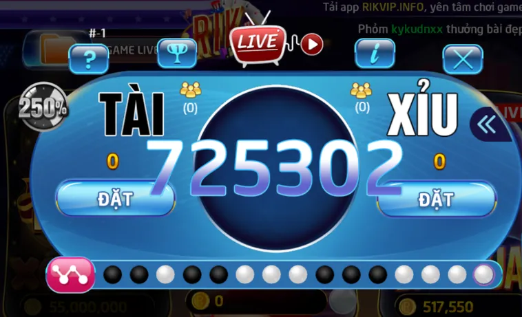 Trải Nghiệm Siêu Phẩm Tài Xỉu Livestream Tại RikVip Với Cơ Hội Nhận Thưởng Khủng