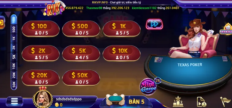 Texas Poker Tại RikVip Sân Chơi Bài Trí Tuệ Đỉnh Cao Dành Cho Các Cao Thủ