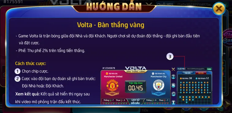 Minigame Volta Bàn Thắng Vàng Tại RikVip Đấu Trường Giải Trí Đỉnh Cao
