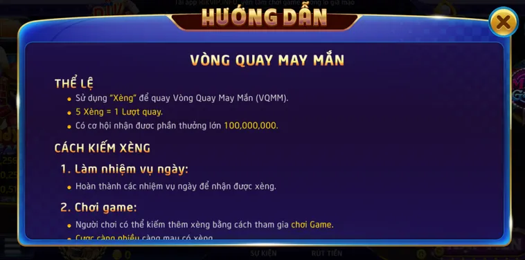 Săn Thưởng Khủng Mỗi Ngày Cùng Minigame Vòng Quay May Mắn Tại RikVip